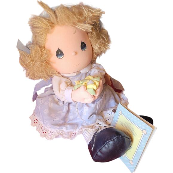 Precious Moments 16010 Applause 1986 Vintage Plush Doll With Tags Altered Hair - Picture 1 of 10